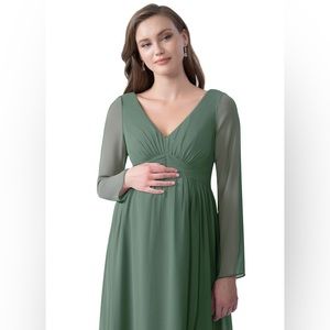 Azazie Maternity Bridesmaid dress in Eucalyptus